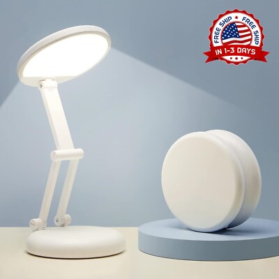 Lámpara De Mesa Inalámbrica LED, Lámpara De Escritorio Con Batería Recargable US-image