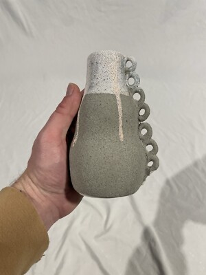 Creative Co-op Taper ceramic candlestick holders stonewear Volcanoe Finish-image