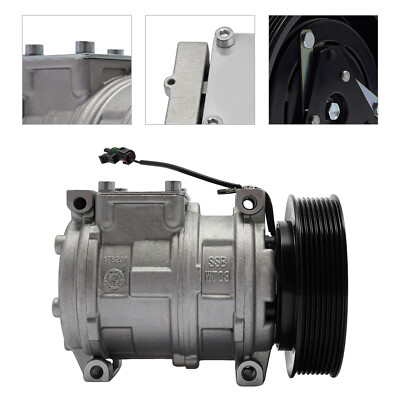 A/C Compressor w/ AC Clutch Kit For John Deere Models RE46609 RE69716 AH169875-image