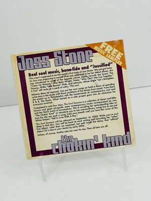 The Chokin' Kind by Joss Stone (Sealed CD, 2003, Promo, Digipak)-image