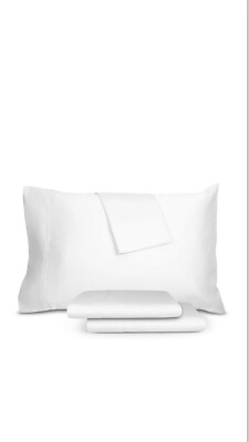 Sullivan 1400 Thread count 4 pc. Sheet Set, White King size-image