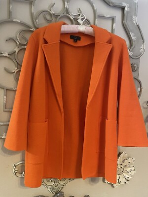 J CREW  ORANGE BLAZER. Women's Size XS. NO BUTTONS . Cool Formal/Casual Look-image