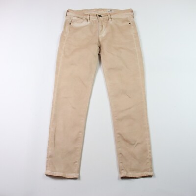 AG Adriano Goldschmied Jeans Womens 24 Orange Prima Crop Mid Rise Cigarette-image