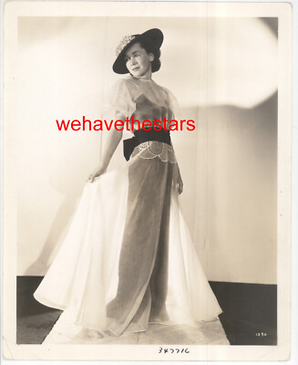 VINTAGE Maureen O'Sullivan GLAMOUR FASHION '30s DBW Publicity Portrait GRAYBILL-image