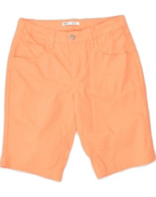 LEE Womens Riders Mid Rise Casual Shorts US 6 Medium W30  Orange Cotton FI10-image