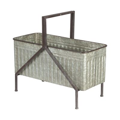 Creative Co-Op Iron Bucket/Planter on Stand-image
