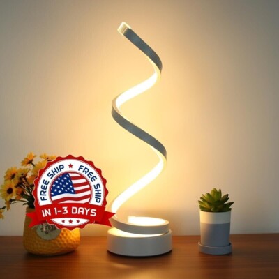 Lampara Modernas Para Mesa De Noche Lamps Bedroom Nightstand Metal Lamps NUEVO-image