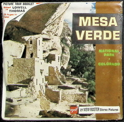 MESA VERDE NATIONAL PARK Colorado 3d View-Master 3 Reel Packet NEW SEALED-image