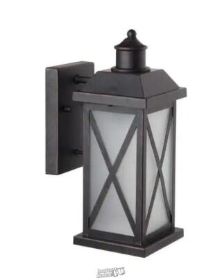 Ridley 1-Light Bronze Outdoor Wall Lantern Sconce-image