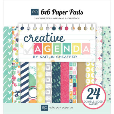 ECHO PARK PAPER CO. 6 X 6 PAPER PAD CREATIVE AGENDA 24 SHEETS-image