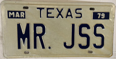 Vanity MR JSS JOSS JESS JESSE license plate Jessie Jessica Jessey Jessy John Jim-image
