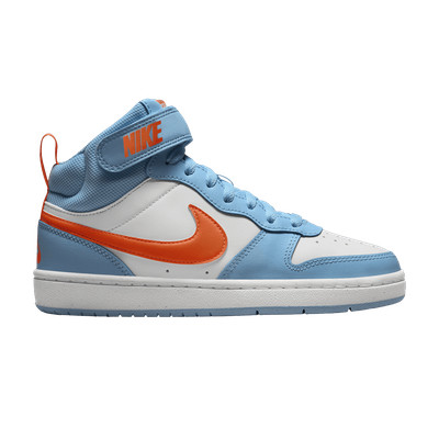 Nike Court Borough Mid 2 GS 'Aquarius Blue Total Orange' HF4791-407-image