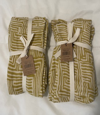 Creative Co-op 18” Square Cotton Napkins, Set Of 8, NWT-image