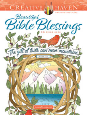 Creative Haven Beautiful Bible Blessings Coloring Book (Creative Haven Co - GOOD-image