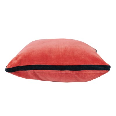 , Berry and Navy Multicolored Art Deco Velvet Pillow-image