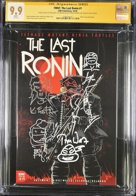 Tmnt: the Last Ronin #1 First Print. Signed + Sketch by Creative Team CGC 9.9-image