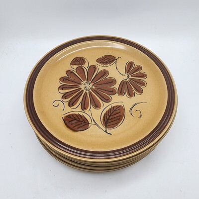 Lot Of 4 Vtg La Mesa Stoneware Daisy 10 1/2