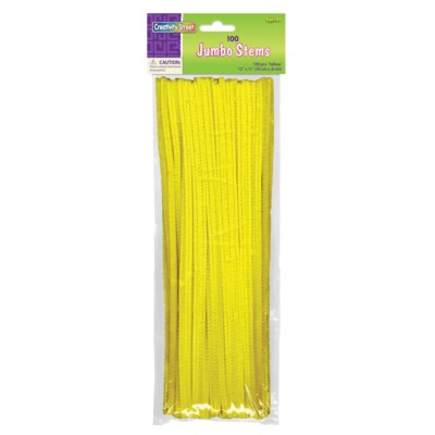 Creativity Street Jumbo Stems 100-Count Package Yellow-image