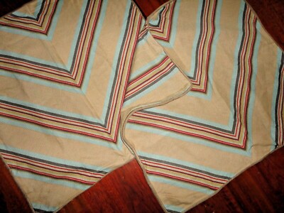 BEDFORD MANOR MESA SOUTHWESTERN TURQUOISE RED TAN (PAIR) EURO PILLOW SHAMS 26