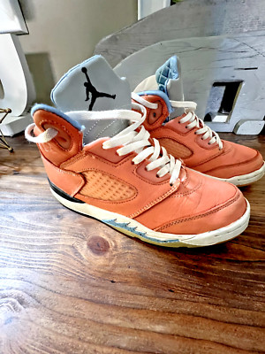 🔥Size 2.5Y 🔥Jordan 5 Retro🔥 x 🔥DJ Khaled 🔥Mid 🔥We The Best 🔥Crimson Bliss-image