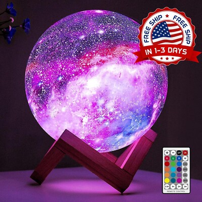Lámpara De Mesa Con Forma De Luna Regalo Luz De Noche Delicado Diseño De Luna US-image