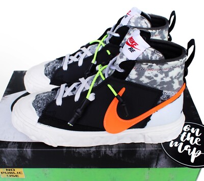 Nike Blazer Mid x ReadyMade Black Grey Orange UK 4 US 4.5 W 6 CZ3589-001 New-image