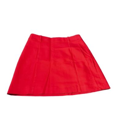 Express Orange A-Line Mini Skirt Office Work Party Wear Size 8-image