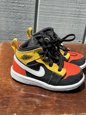 Nike Air Jordan 1 Retro Mid SE Amarillo Team Orange Toddler Size 5C BQ6933 087-image