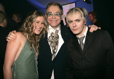 Joss Stone Sir Elton John Nick Rhodes at 13th Elton John AIDS Foun- Old Photo 3-image