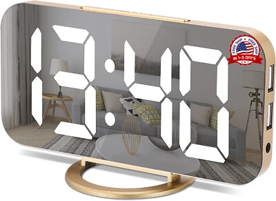 Reloj Despertador LED Proyector Digital Inteligente Para Mesa De Noche Alarma-image