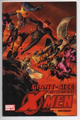 Giant Size Astonishing X-Men 1 Marvel Comic Books 2008 Joss Whedon Wrap Around-image