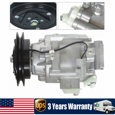 New AC A/C Compressor Fit For Kubota Tractors Replaces 6A671-97114, 6A671-97110-image