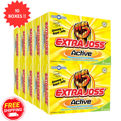 EXTRA JOSS Active Flavour 10 Box x 60 Sachets Energy Drink Powder Boost Stamina-image
