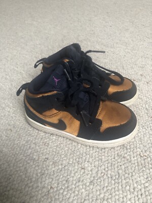 Nike Air Jordan 1 Mid SE TD Obsidian Voilet Ochre Gold BQ6933-401-image