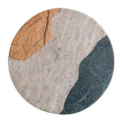 Creative Co-op Marble Cheese/Cutting Board - Round-image