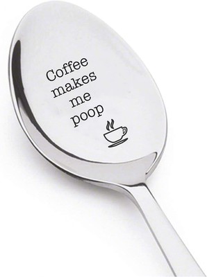 Boston Creative Company Poop Coffee Spoon - Makes Me -image