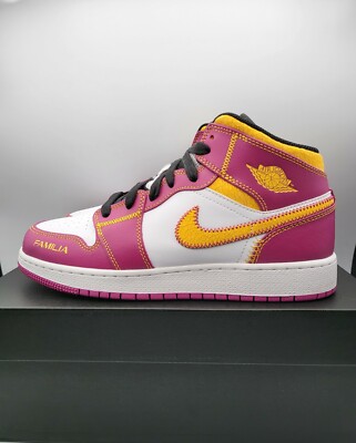 Nike Air Jordan 1 Mid Dia De Los Muertos GS Size 7Y Day Of The Dead DC0500-100-image