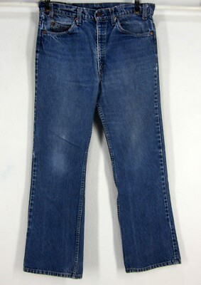 LEVI'S ORANGE TAB MEN'S W33 L30 MID RISE MEDIUM BLUE JEANS MADE IN USA-image