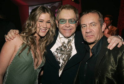 Joss Stone Sir Elton John Bernie Taupin at 13th Elton John AIDS Fo- Old Photo 1-image