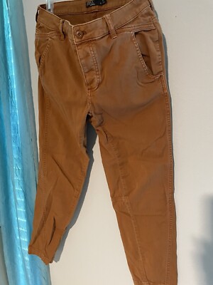 prAna Women's Janessa Twill Chino Pants Stretch Burnt Caramel Orange Size 4-image