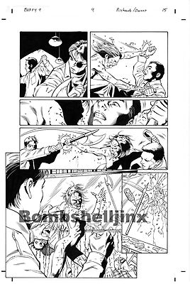 Dark Horse Joss Whedon's BUFFY 9 #9 Page 15 Original Art -- Richards  and Owens-image