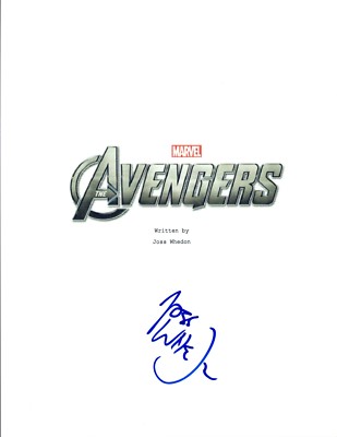 Joss Whedon Signed Autographed THE AVENGERS Movie Script Screenwriter COA VD-image