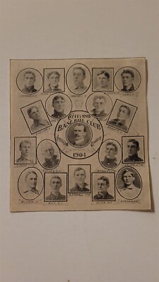Indians 1904 Team Collage Addie Joss Nap Lajoie George Stovall Harry Bay-image
