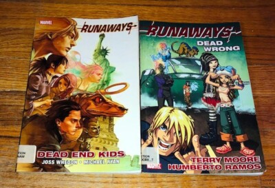 Lot of 2 Runaways Marvel Graphic Novel Trade Paperbacks Joss Whedon Dead End Kid-image