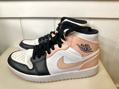 Nike Air Jordan 1 Mid Crimson Tint Men’s US Size 8 Sneaker 554724-133-image