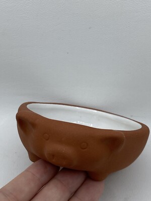 Mini Terra Cotta Pig Shaped Trinket Dish Sauce Dish By CreativeCo-op-image