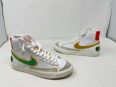 OG GS NIKE BLAZER MID 77 ROSWELL RAYGUNS SZ 5Y WHITE ORANGE DD9528-100 QS RARE-image