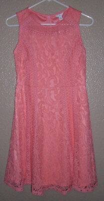 Est 1946 Orange Lace Lined Dress Women's Size 2  NWT-image