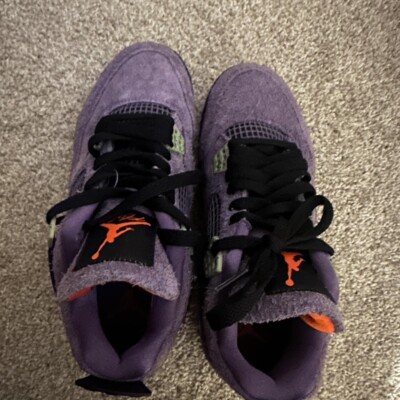 Size 6 - Jordan 4 Retro Mid Canyon Purple W-image