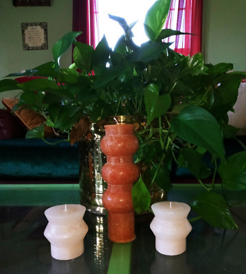 lot of 3 CREATIVE CO-OP Unscented Totem Pillar Candles 2@ 3